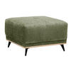 HOCKER in Textil Olivgrün  - Schwarz/Olivgrün, Modern, Holz/Textil (73/47/73cm) - home24