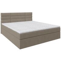 BOXBETT 180/200 cm  Beige  - Beige/Schwarz, Konventionell, Holz/Kunststoff (180/200cm) - Carryhome