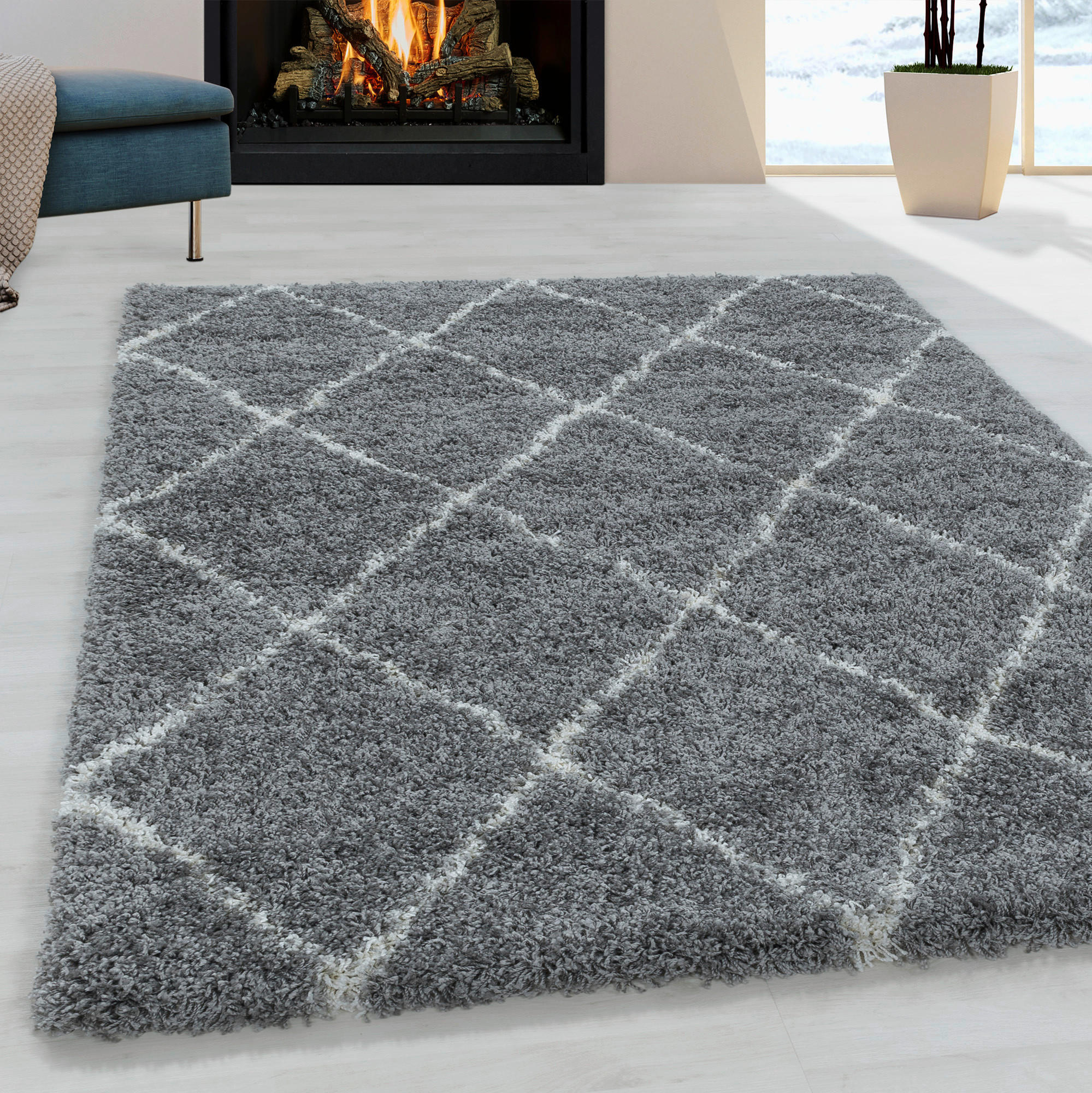 LÖPARE 80/250 cm Alvor 3401 grau  - grå, Basics, textil (80/250cm)