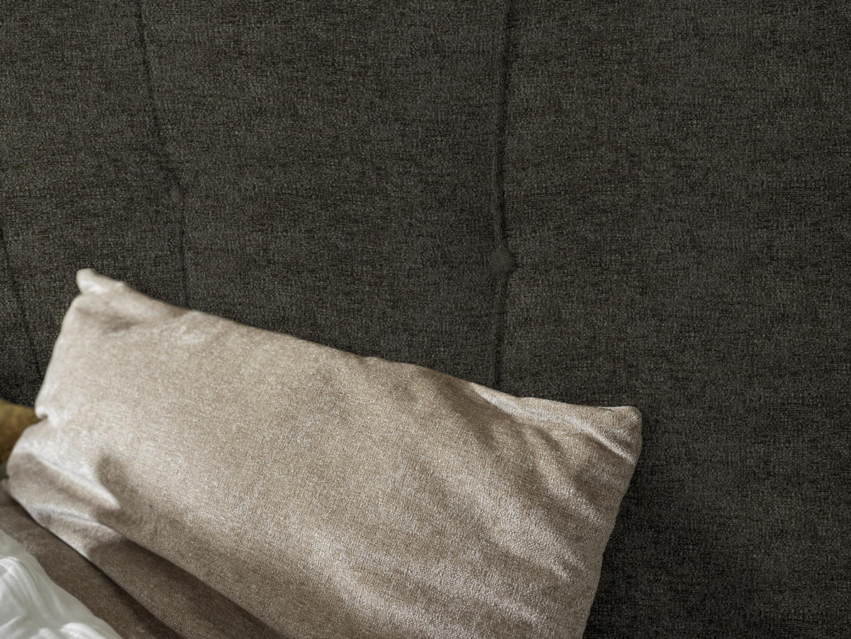 BOXSPRINGBETT 180/200 cm  in Dunkelbraun, Wildeiche  - Wildeiche/Dunkelbraun, Natur, Holz/Textil (180/200cm) - Valnatura