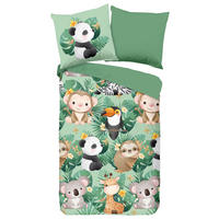 KINDERBETTWÄSCHE 135/200 cm  - Grün, Natur, Textil (135/200cm)