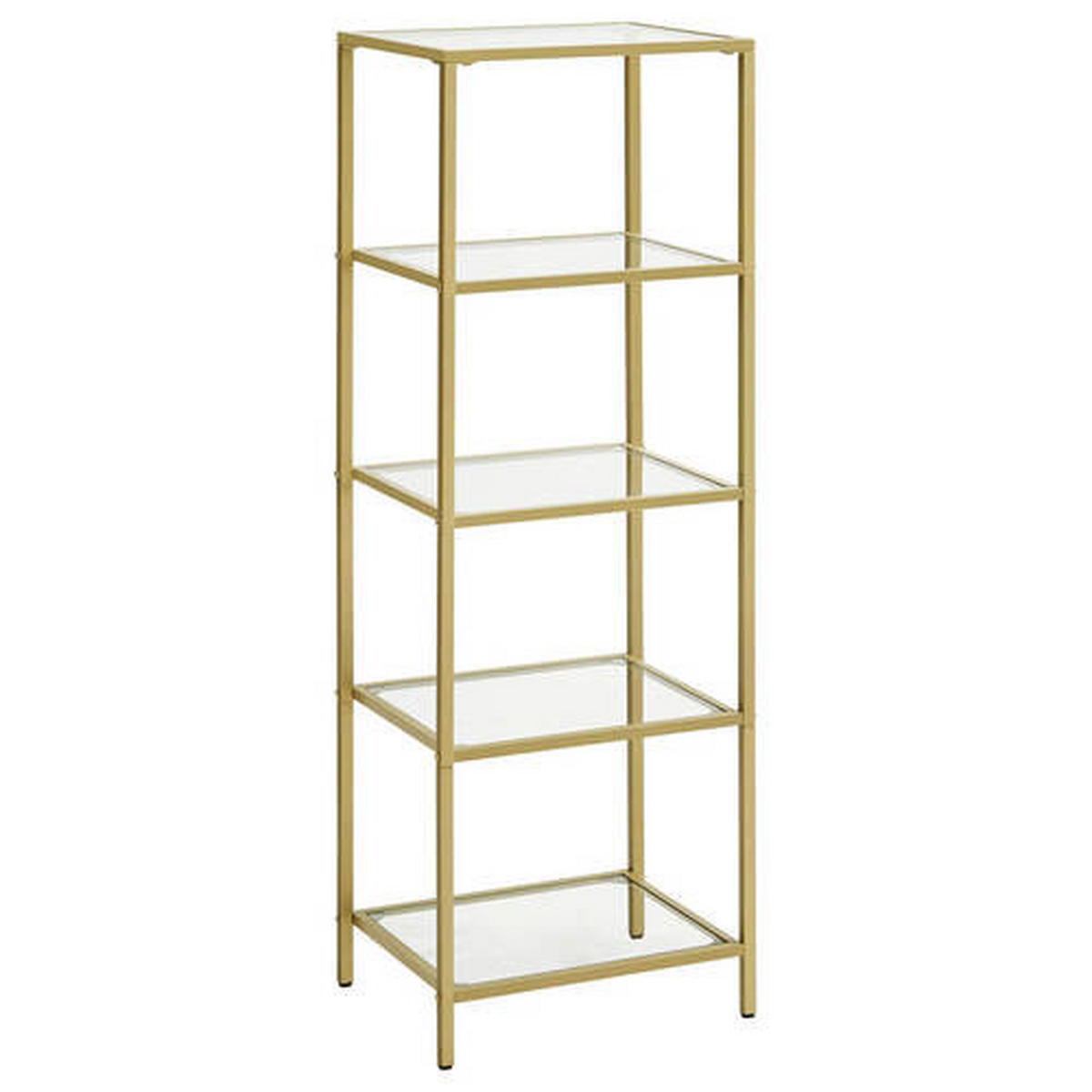 REGAL Goldfarben  - Goldfarben, Trend, Glas/Metall (40/124,5/30cm) - Boxxx