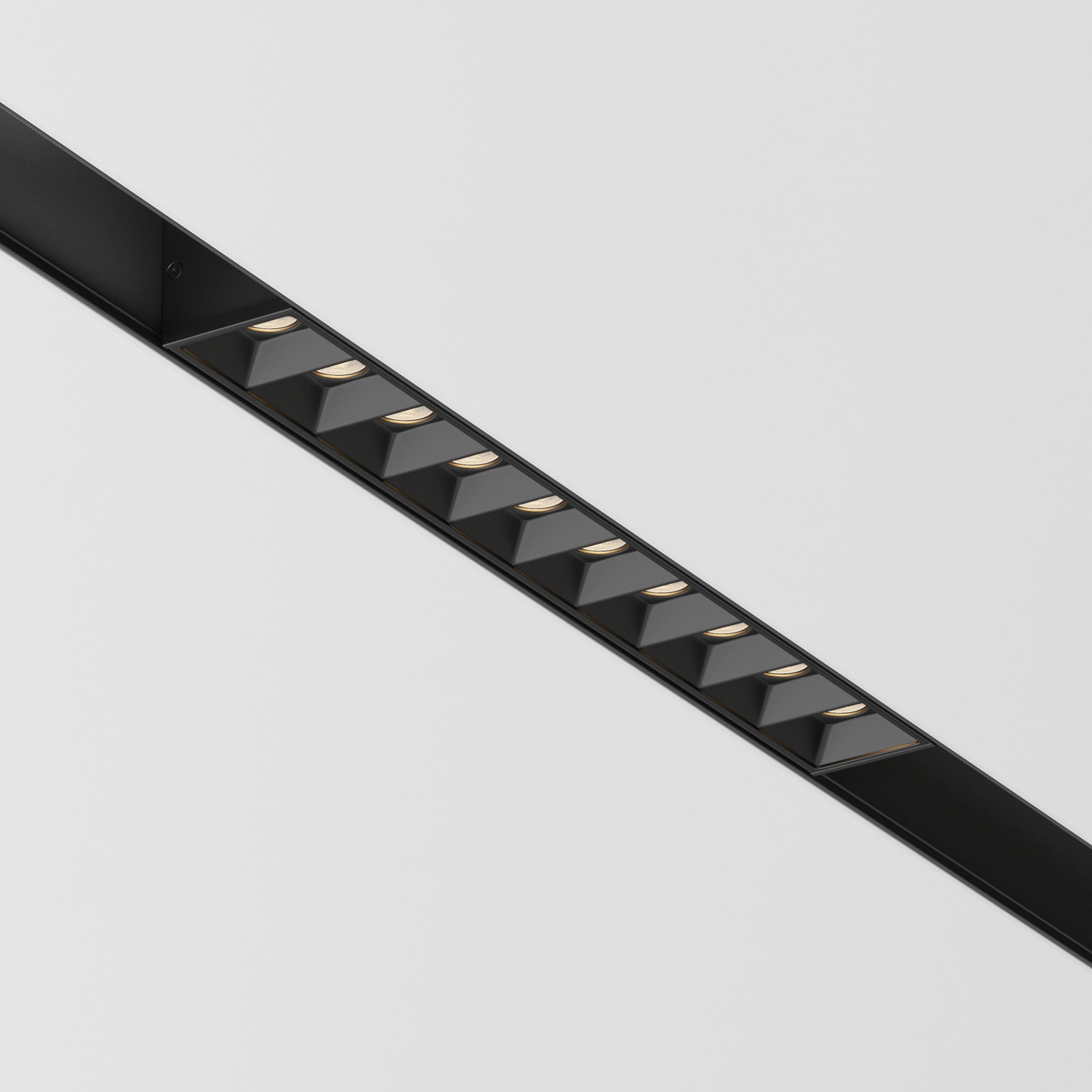 SCHIENENSYSTEM-STRAHLER 3,4/6,8/27 cm   - Schwarz, Basics, Metall (3,4/6,8/27cm) - MAYTONI