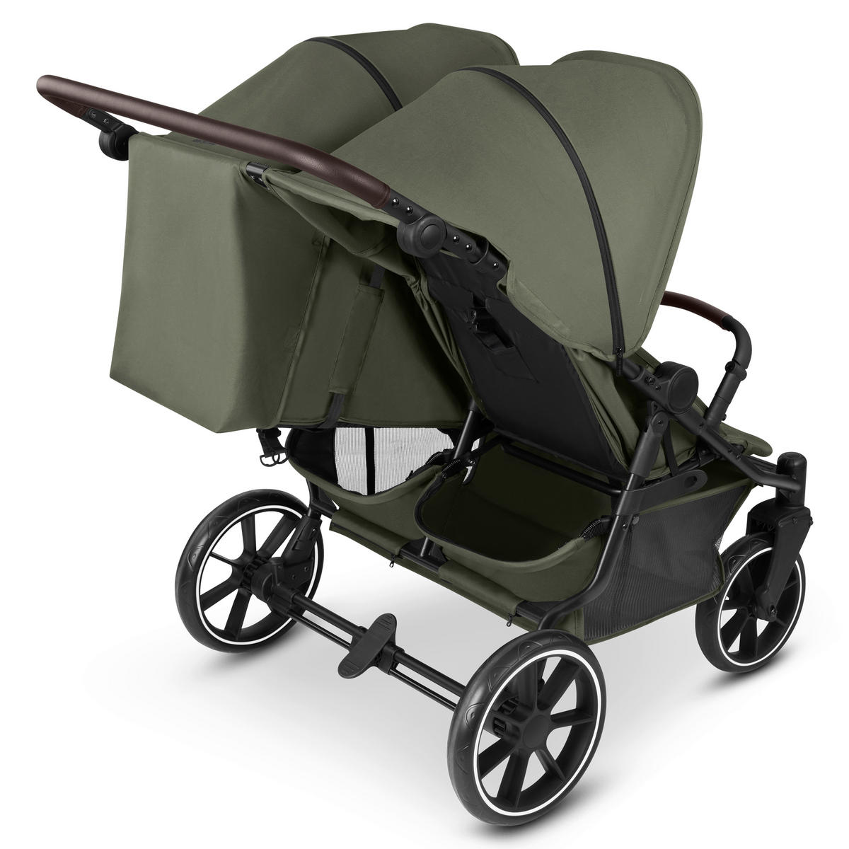 GESCHWISTERWAGEN Bayamo  - Dunkelgrün/Schwarz, Basics, Textil/Metall (105,5/76,5/105cm) - ABC Design