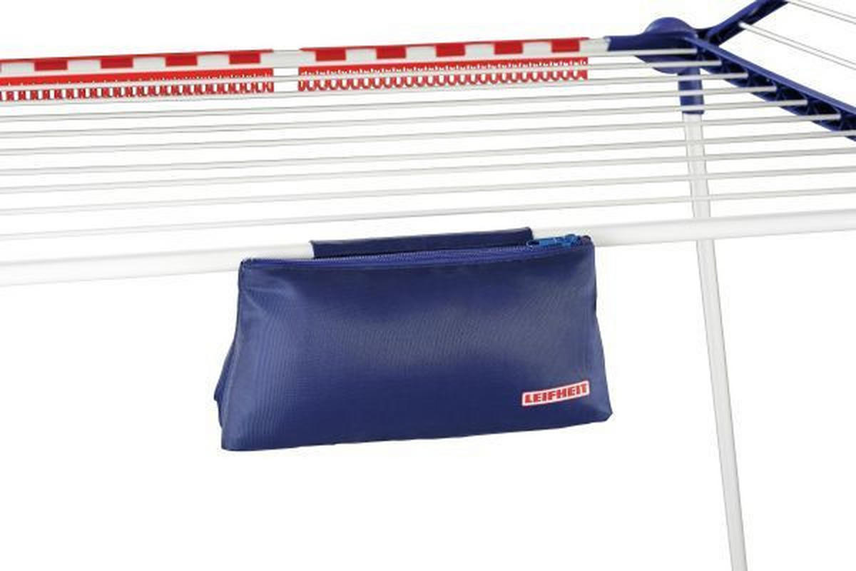 USCĂTOR DE RUFE VERTICAL - albastru/alb, Basics, plastic (87/157/66cm) - Leifheit