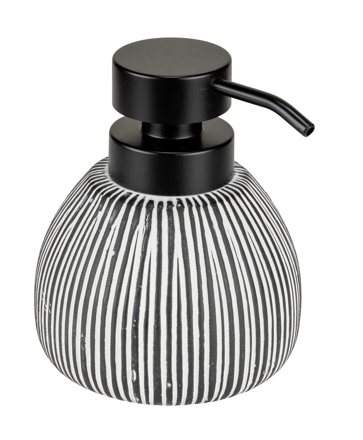 SEIFENSPENDER PASCOLI  - Schwarz/Weiß, Basics, Keramik/Kunststoff (11/13/12cm) - Schöner Wohnen