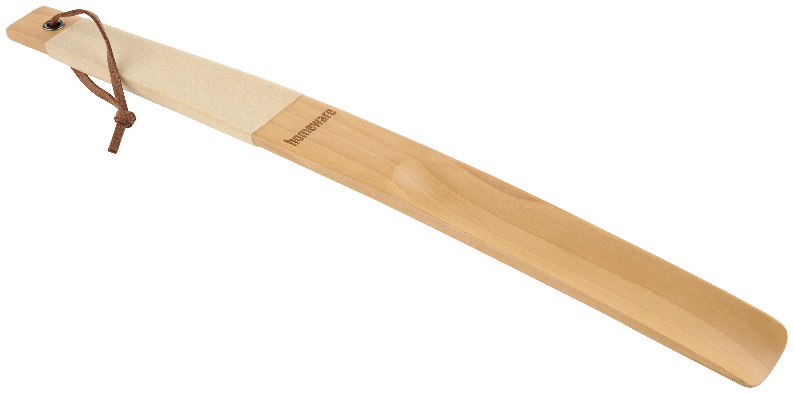 ŽLICA ZA ČEVLJE - ekru, Basics, tekstil/les (38/3,8/1,25cm) - Homeware