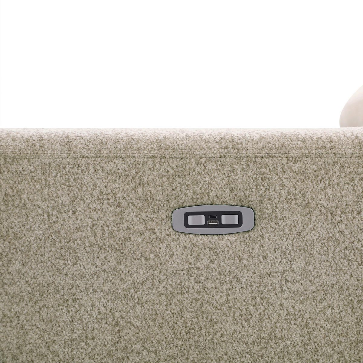 ECKSOFA Beigebraun Chenille  - Chromfarben/Beigebraun, Design, Textil/Metall (173/218cm) - Carryhome