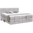 BOXSPRINGBETT 160/200 cm  in Grau  - Schwarz/Grau, Design, Kunststoff/Textil (160/200cm) - Hom`in