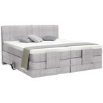 BOXSPRINGBETT 160/200 cm  in Grau  - Schwarz/Grau, Design, Kunststoff/Textil (160/200cm) - Hom`in