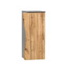 UNTERSCHRANK 30/79/35 cm   - Silberfarben/Eiche Wotan, Natur, Holzwerkstoff/Kunststoff (30/79/35cm) - Xora