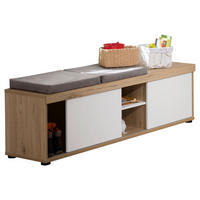 LOWBOARD FIONN  in 126,9/39,9/42,6 cm  - Eichefarben/Schwarz, Design, Holzwerkstoff/Kunststoff (126,9/39,9/42,6cm) - Paidi