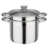 PASTATOPF TREVISO 6 l  - Edelstahlfarben, Basics, Metall (22cm) - GSW