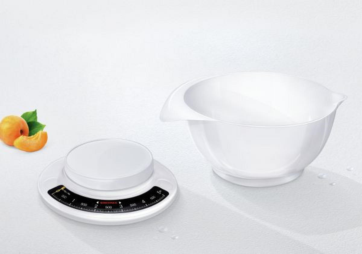 KONYHAI MÉRLEG - fehér, Basics, műanyag (14/25,3/22,9cm) - Soehnle