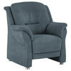 SESSEL in Mikrofaser Blau  - Blau/Beige, Konventionell, Textil/Metall (90/100/89cm) - Beldomo Comfort