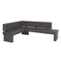 ECKBANK Lederlook Braun - Braun, KONVENTIONELL, Textil (167/224cm) - Celina Home