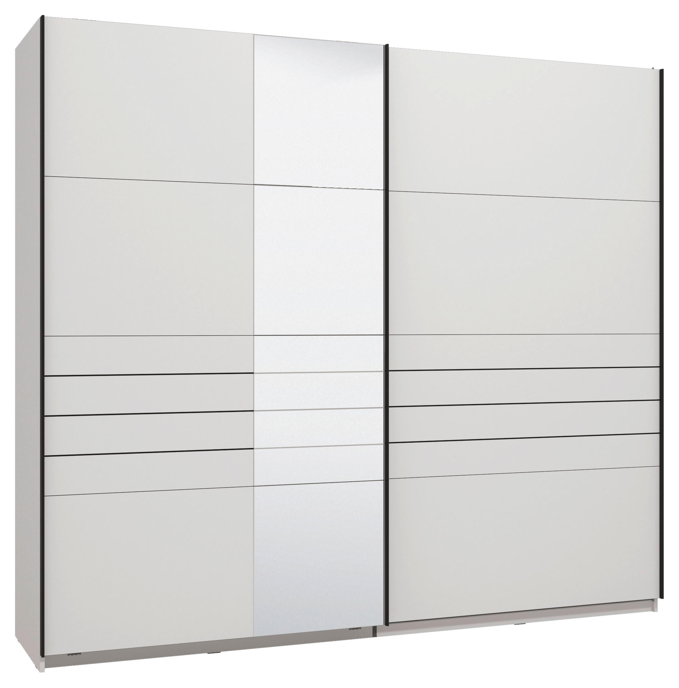 Xora SKŘÍŇ S POSOUVACÍMI DVEŘMI, bílá, 245/217,5/61 cm