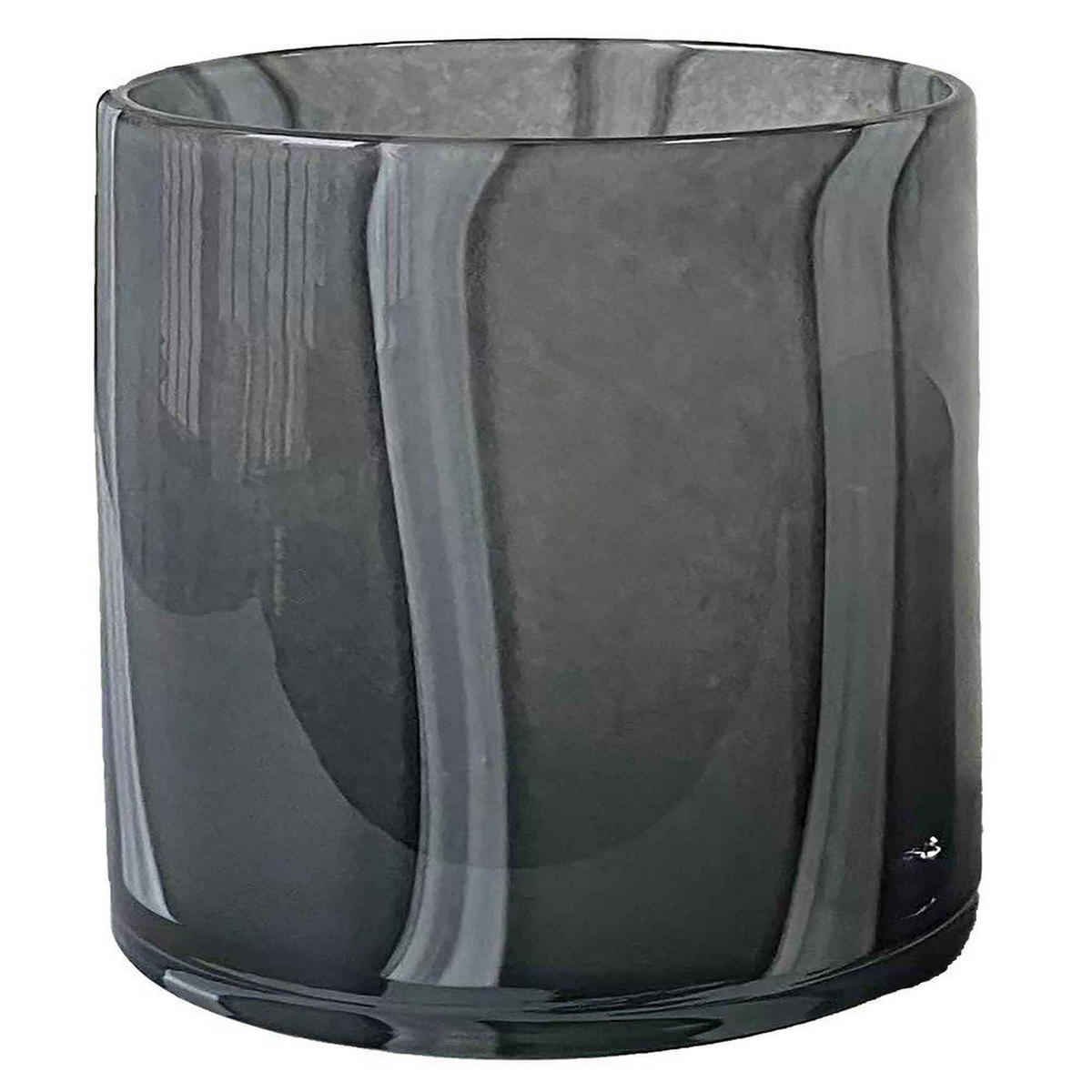 LJUSLYKTA - grå/svart, Basics, glas (8/8cm)