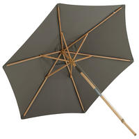 SONNENSCHIRM 250 cm  - Grau, KONVENTIONELL (250/232cm) - Gardenson