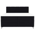 BOXSPRINGBETT 180/200 cm  in Schwarz  - Schwarz, KONVENTIONELL, Textil/Metall (180/200cm) - Carryhome