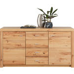 KOMMODE Indira, 163/88/44 cm, 4 Schublade(n)  - Buchefarben/Alufarben, KONVENTIONELL, Holz/Kunststoff (163/88/44cm) - Cantus