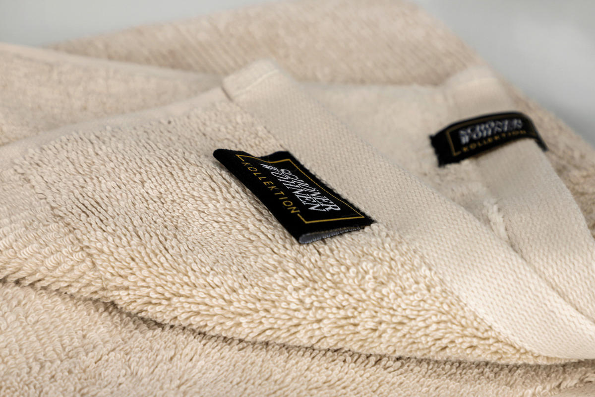 FROTTIERSET SW-Sense Blau, Beige 5-teilig  - Blau/Beige, Basics, Textil (70x140/50x100cm) - Schöner Wohnen