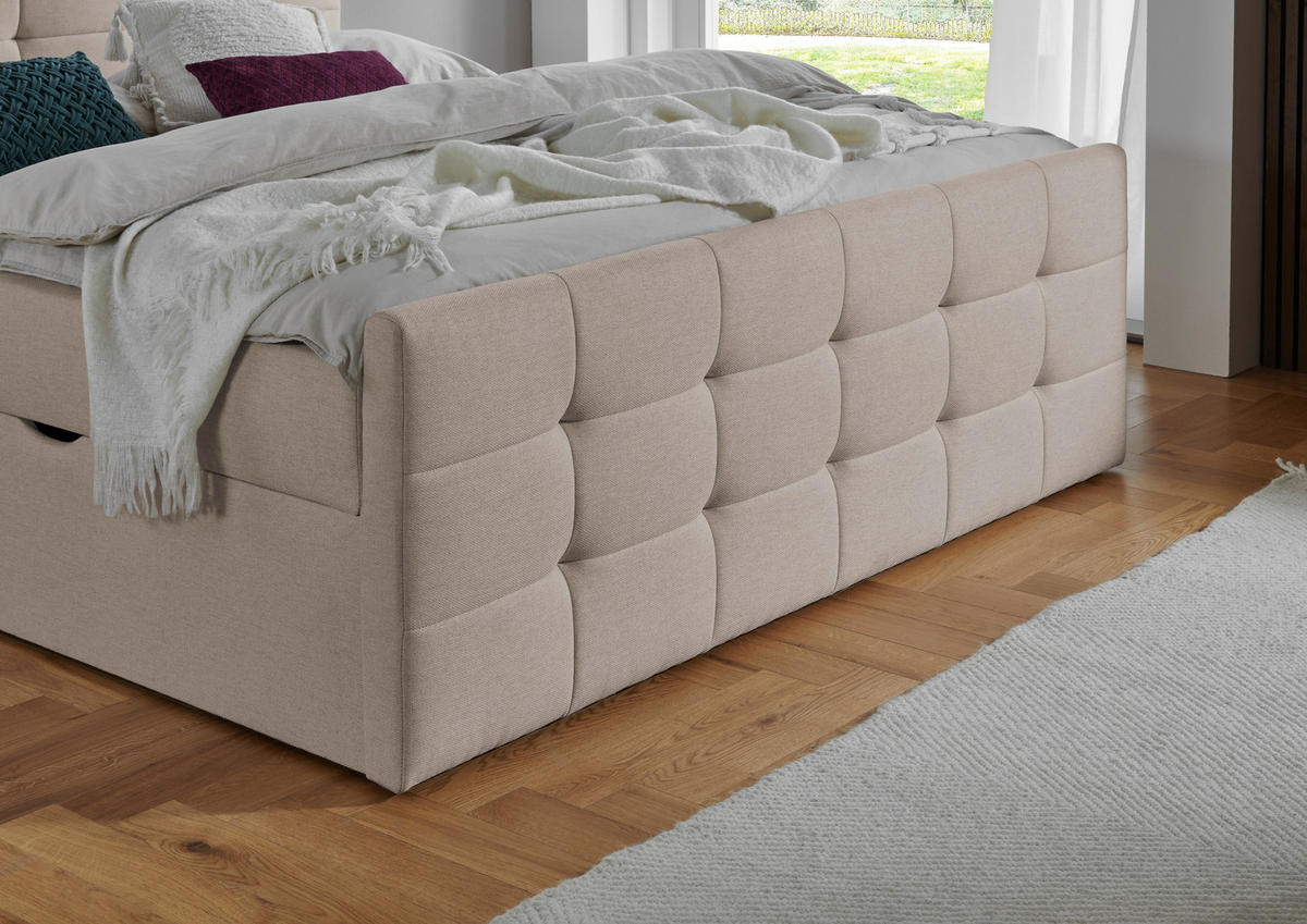 BOXBETT 180/200 cm  in Beige  - Beige, Basics, Textil (180/200cm) - Boxxx