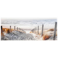 GLASBILD Strand & Meer 125/50 cm  - Multicolor, Design, Glas (125/50cm) - Monee