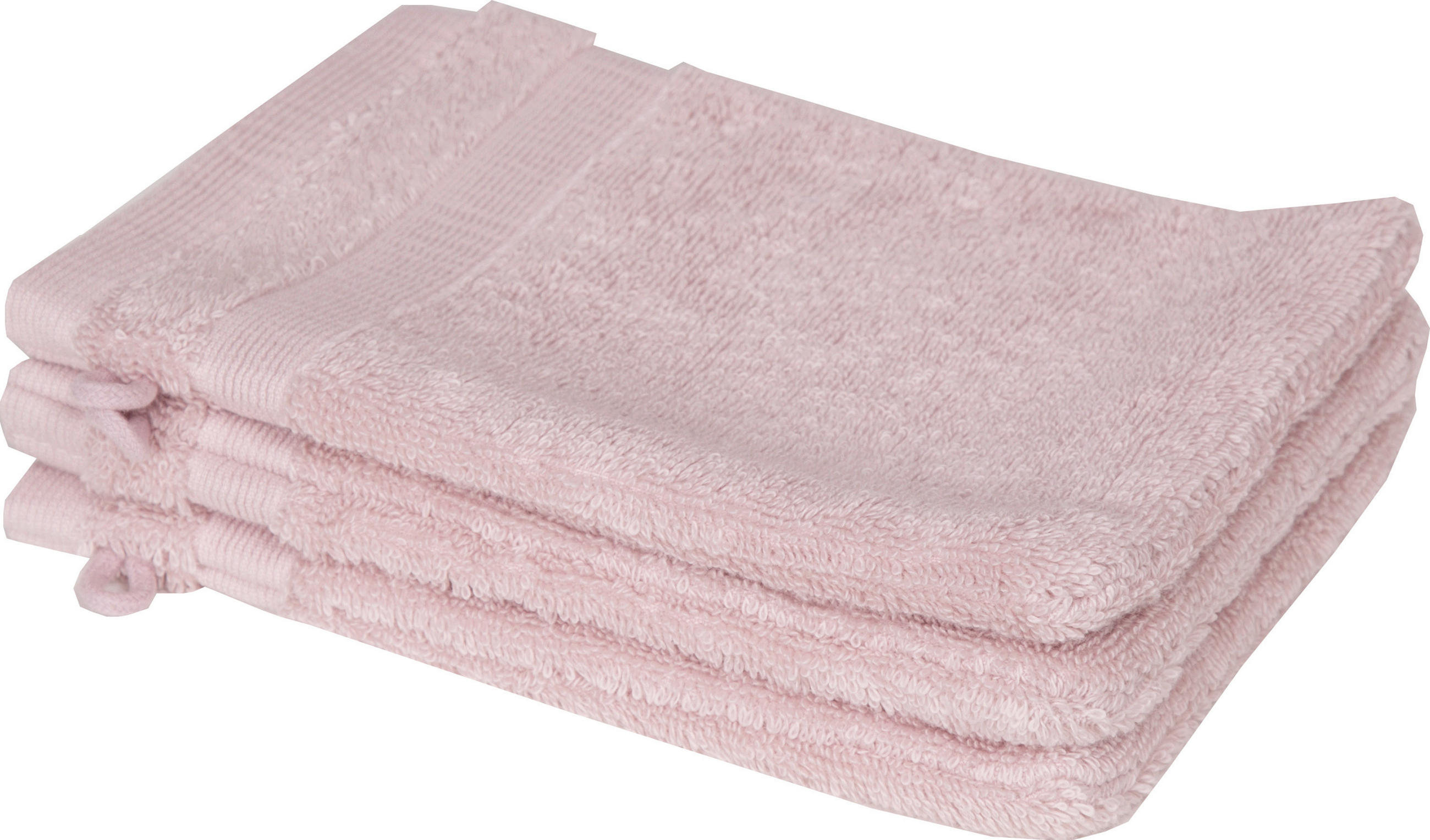 Schöner Wohnen Waschhandschuhset SW-Cuddly Altrosa 16x21 cm