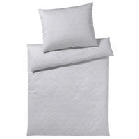 BETTWÄSCHESET Makosatin 160/210 cm  70 cm/50 cm  - Silberfarben/Grau, Design, Naturmaterialien/Textil (160/210cm) - Joop!