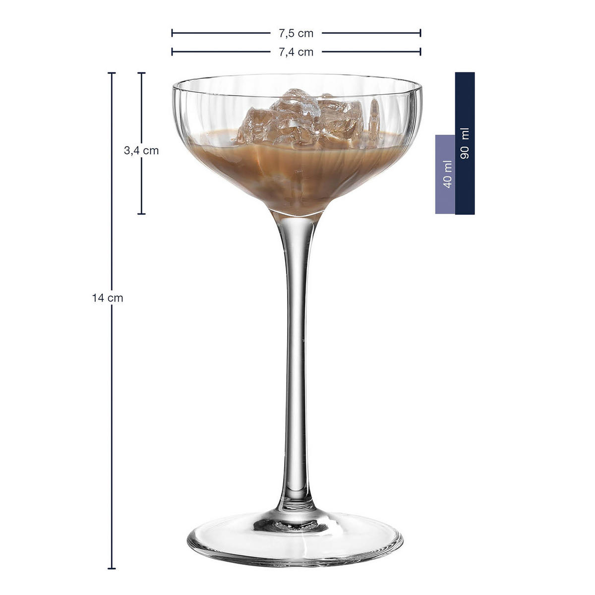 GLÄSERSET Poesia 6-teilig  - Transparent, Trend, Glas (90ml) - Leonardo