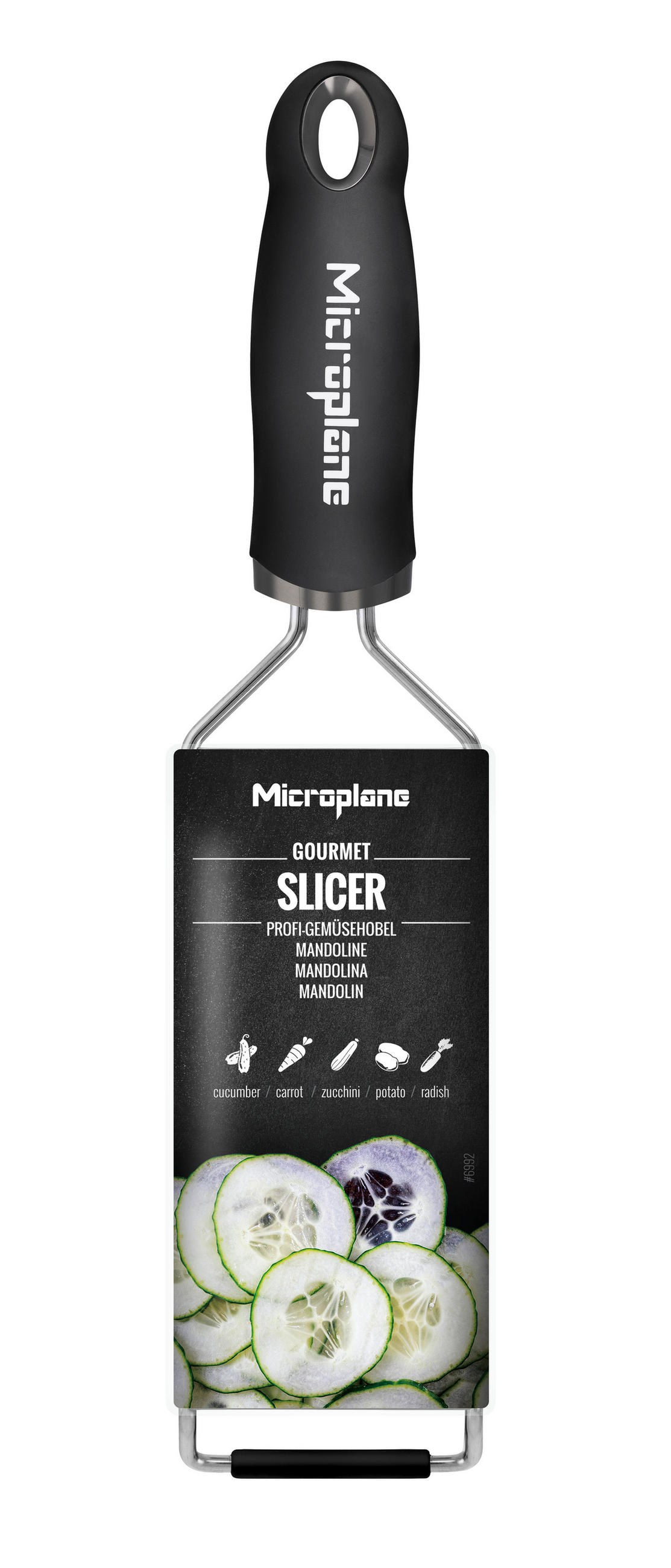 RENDE - crna, Osnovno, metal/plastika (31,2/7,5/3cm) - MICROPLANE