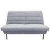 2-SITZER-SOFA in Grau, Hellblau  - Schwarz/Grau, Design, Textil/Metall (145/92/103cm) - LOOKS by W.Joop