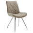 STUHL Lederlook Edelstahlfarben, Taupe - Taupe/Edelstahlfarben, Design, Textil/Metall (51,5/89/65,5cm) - Novel STUHL Lederlook Edelstahlfarben, Taupe - Taupe/Edelstahlfarben, Design, Textil/Metall (51,5/89/65,5cm) - Novel