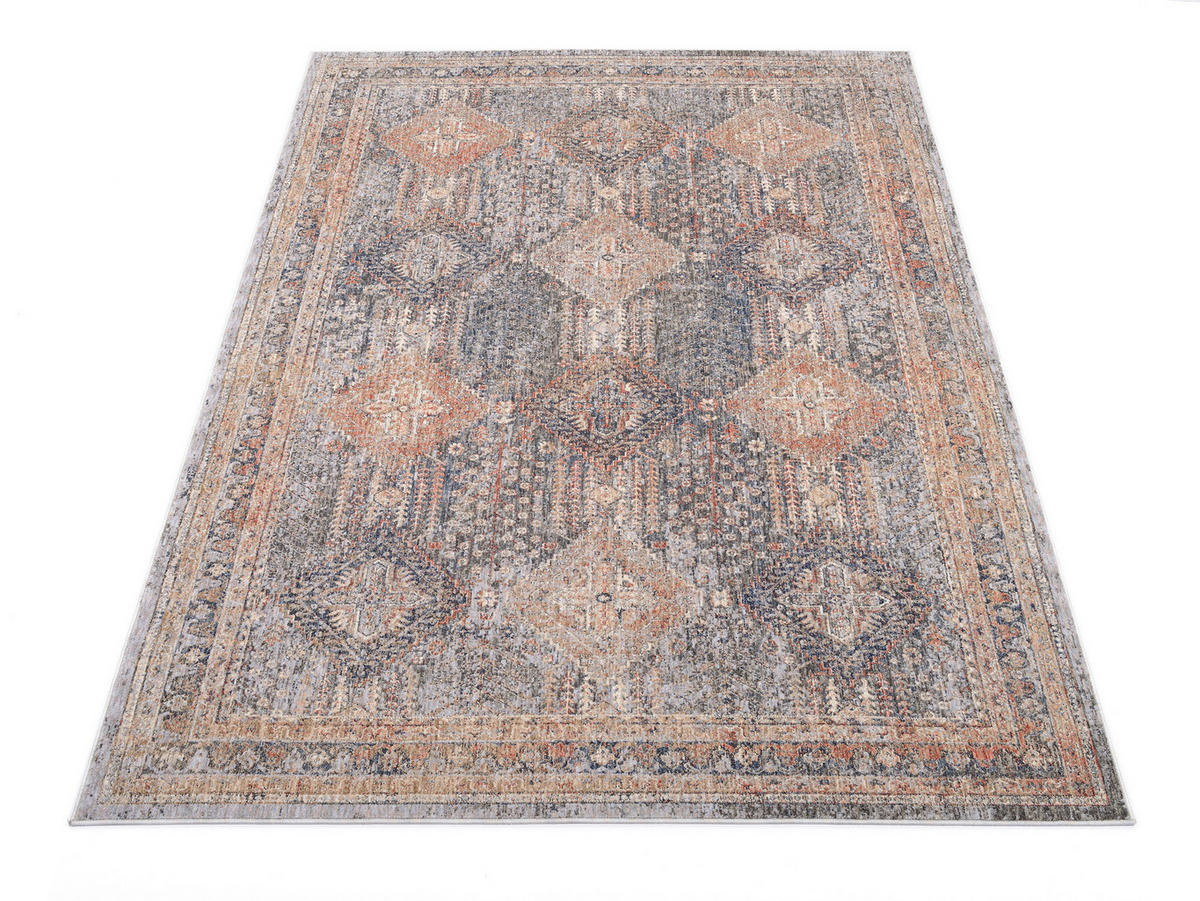 WEBTEPPICH 65/130 cm Trojes Grau  - Grau, Design, Textil (65/130cm) - Novel