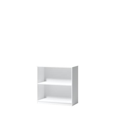 REGÁL, biela, dub, 80/80/37.6 cm - biela, Basics, drevo (80/80/37.6cm) - Carryhome