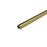BARĂ CU PROFIL DE CULISARE 200 cm  - alămiu, Basics, metal (200cm) - Homeware