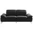 Zweisitzer-sofa in Chromfarben, Dunkelgrau Leder, Metall, Textil - Chromfarben/Dunkelgrau, Design, Leder/Textil (200/80/104cm) - Xora Zweisitzer-sofa in Chromfarben, Dunkelgrau Leder, Metall, Textil - Chromfarben/Dunkelgrau, Design, Leder/Textil (200/80/104cm) - Xora