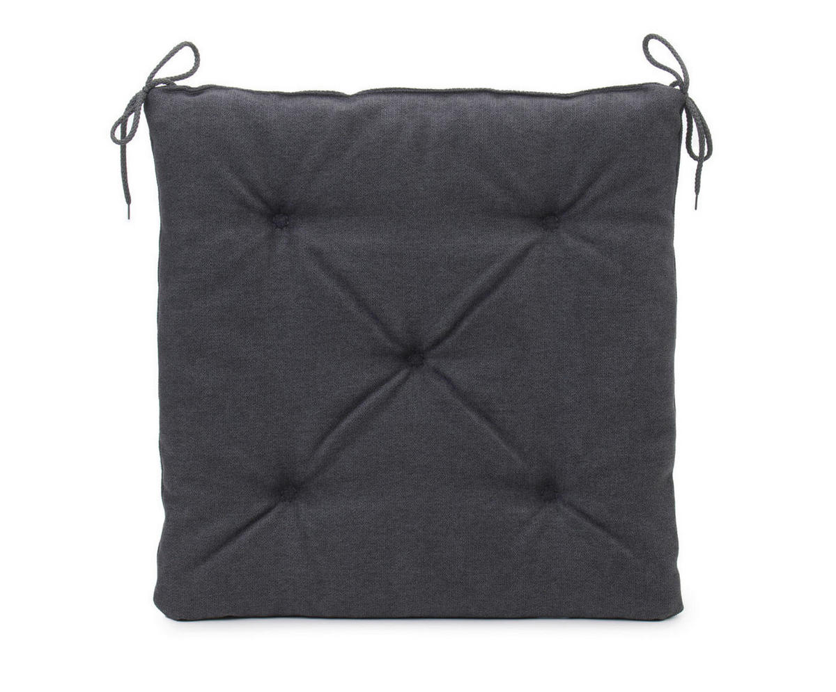 PODUŠKA NA SEDENIE, 40/40/4 cm - antracitová, Basics, textil (40/40/4cm) - Novel