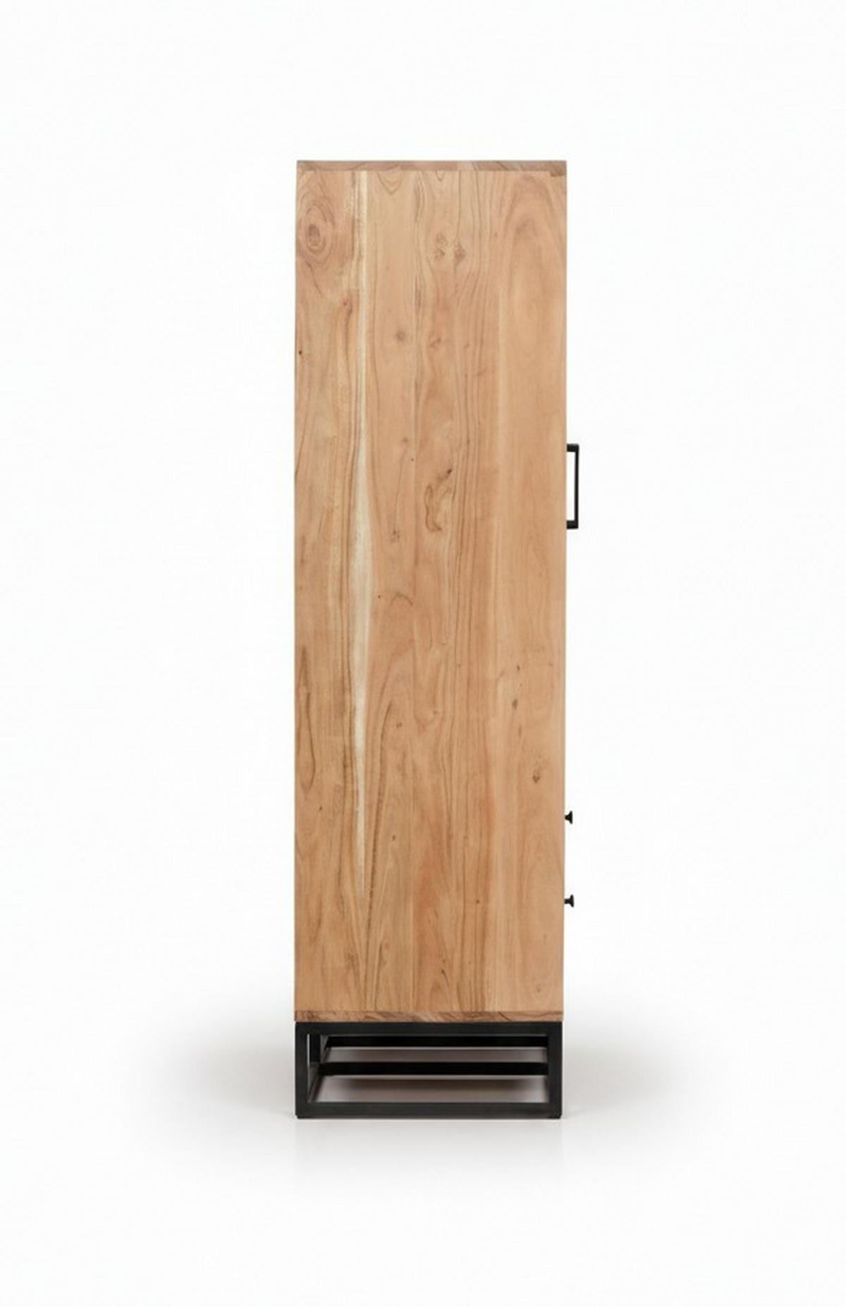 HIGHBOARD  in 105/146/41,5 cm  - Schwarz/Naturfarben, Design, Glas/Holz (105/146/41,5cm) - Livetastic