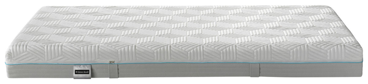 KALTSCHAUMMATRATZE 90/200 cm Höhe ca. 18 cm 7 -Zonen - Weiß, Basics, Textil (90/200cm) - Dieter Knoll