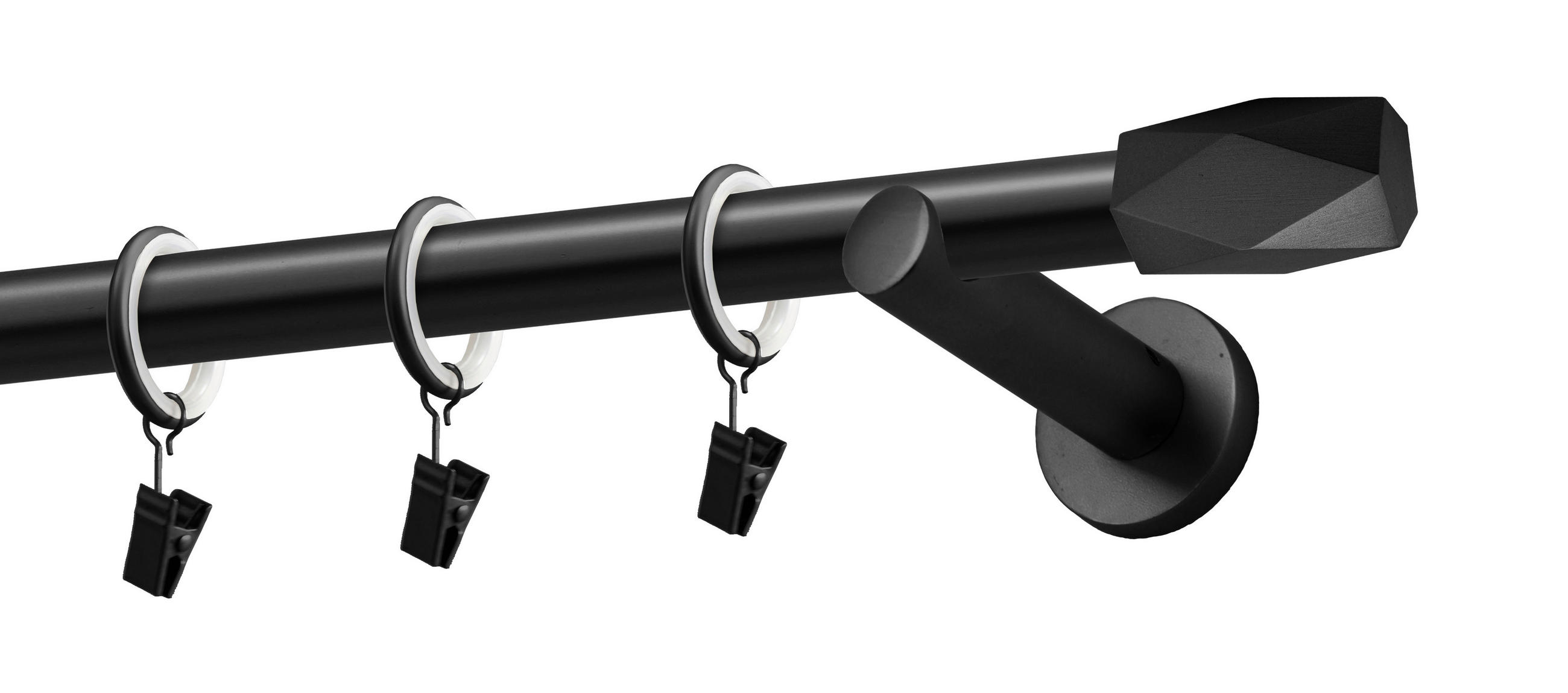 KARNIŠA VODILICA crna, metal - crna, Osnovno, metal (160cm) - Gardinia