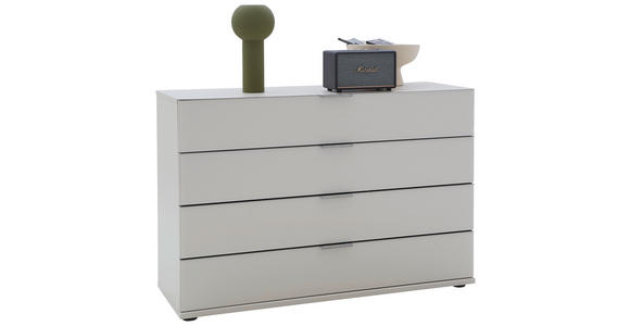 SIDEBOARD in 121/82/42 cm - Chromfarben/Champagner, Design, Glas/Holzwerkstoff (121/82/42cm) - Dieter Knoll