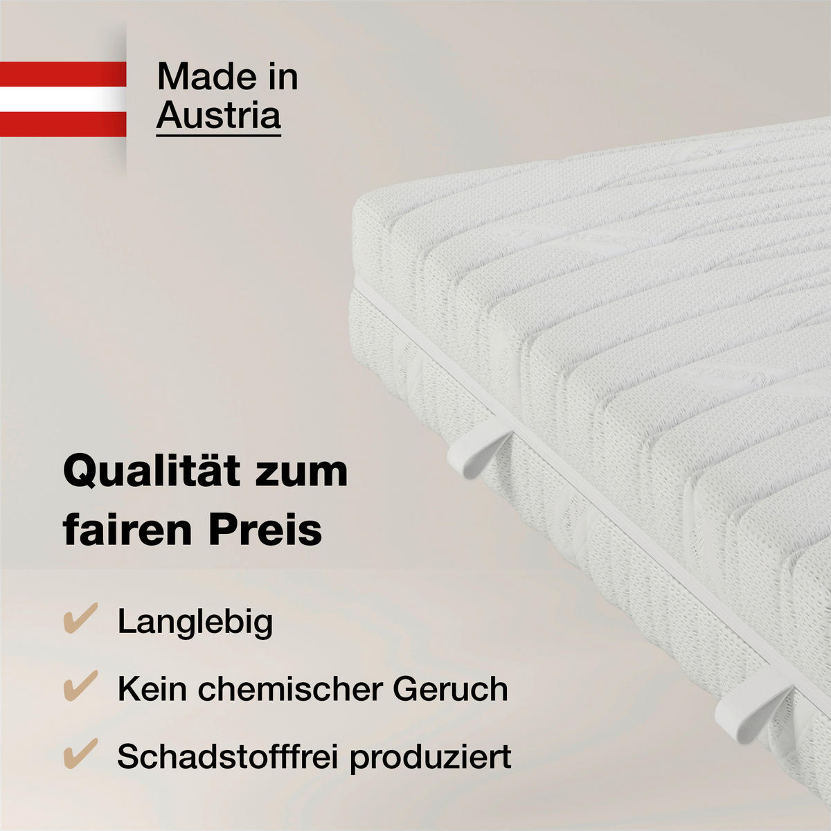 KALTSCHAUMMATRATZE 140/200 cm Höhe ca. 21 cm  - Weiß, Basics, Textil (140/200cm) - Novel