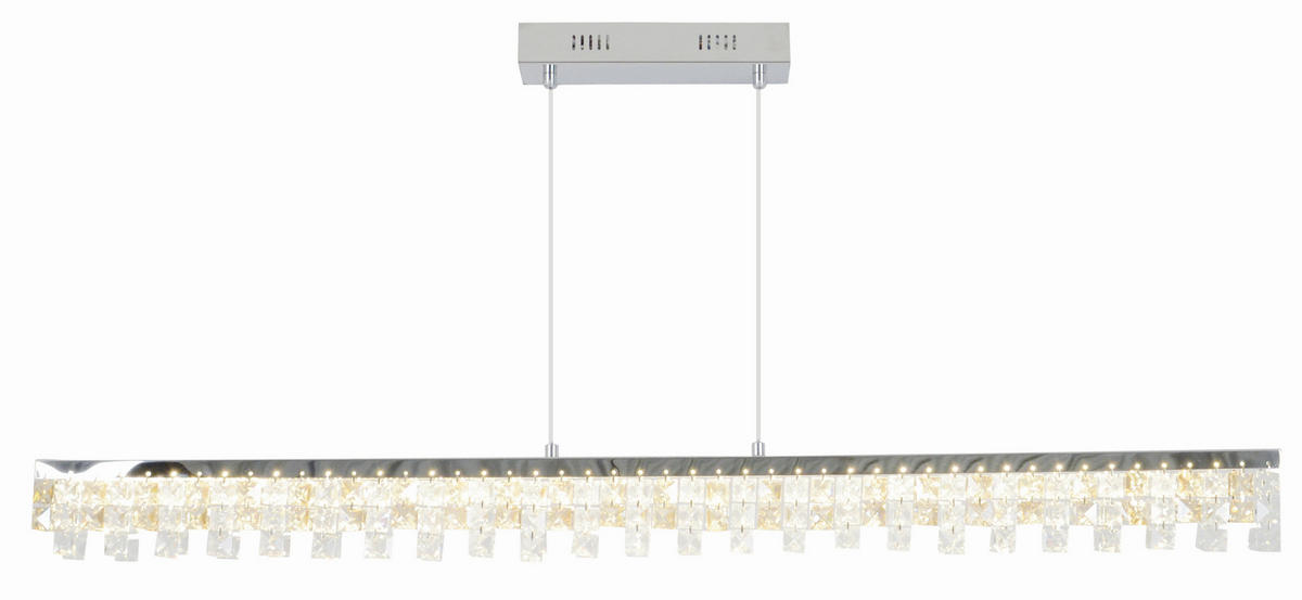 LED-HÄNGELEUCHTE 80/8/120 cm  - Chromfarben, Design, Glas/Metall (80/8/120cm) - Näve