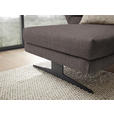 ECKSOFA  in Flachgewebe Greige  176-217/279-327 cm  - Greige/Schwarz, Design, Textil/Metall (176-217/279-327cm) - Dieter Knoll