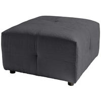 HOCKER in Textil Anthrazit  - Anthrazit/Schwarz, Design, Kunststoff/Textil (72/44/72cm) - Livetastic