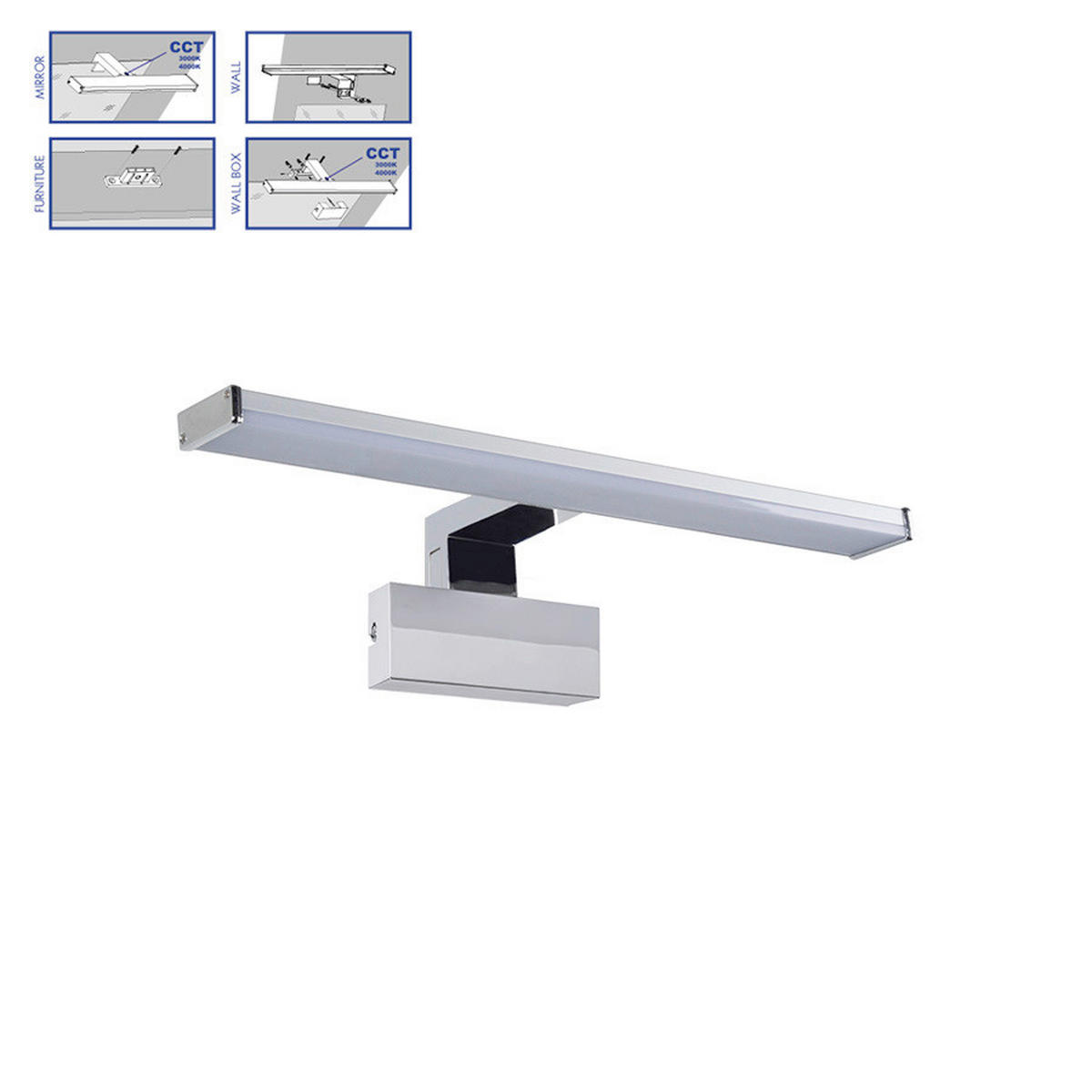 FÜRDŐSZOBAI FALILÁMPA - Basics (40cm)