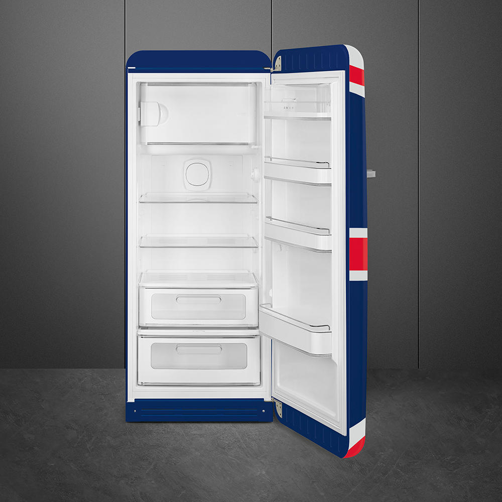 KÜHLSCHRANK 60/153/72,8 cm FAB28RDUJ5  - Blau/Rot, MODERN, Glas/Metall (60/153/72,8cm) - SMEG