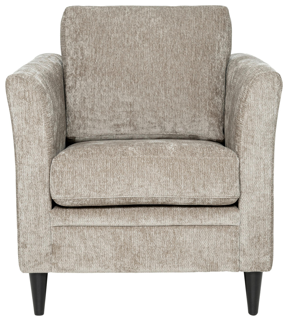 FÅTÖLJ i trä, textil cappuccino  - cappuccino/svart, Klassisk, trä/textil (80/85/90cm) - Best Price